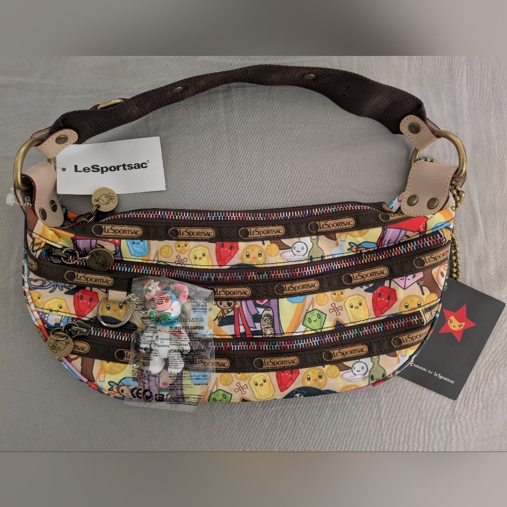 Tokidoki x LeSportsac Bella Pirata Shoulder bag with Qee NWT